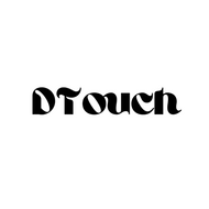 Black 'D Touch' logo on a white background